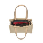 Bolsa Satchel Grande Textil color Camel - Imagen 2