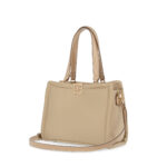 Bolsa Satchel Grande Textil color Camel - Imagen 3