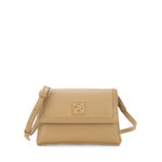 Bolsa Crossbody Chica Monograma Troquelado color Camel