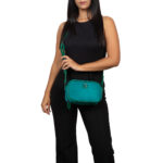 Bolsa Crossbody Chico Textil color Verde - Imagen 2