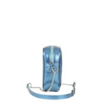 Cross body vertical chico con contrastes de tonos metálico color Azul - Imagen 2