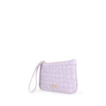 Cartera Pouch Monograma Estampado con Maneral color Lila - Imagen 5