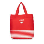 Pañalera Tote Oe x Hello Kitty con Accesorios color Rojo - Imagen 4