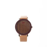 Reloj Madera y Piel en Color Nude