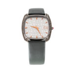 Reloj Cloe elegante, con caja cuadrada y pedrería