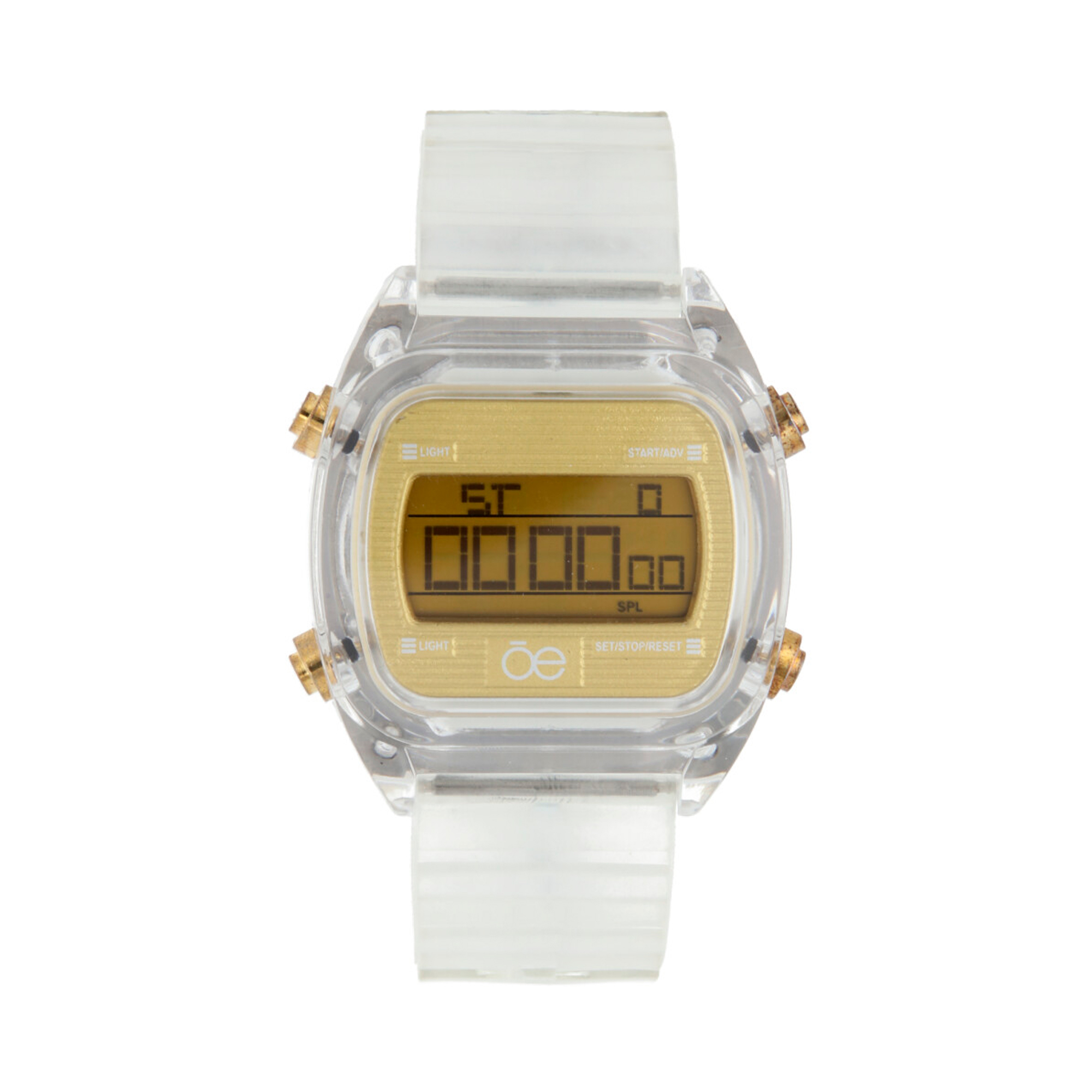 6RELP21042ORO_1.jpg Reloj Digital Strap Transparente color Oro - Imagen 1