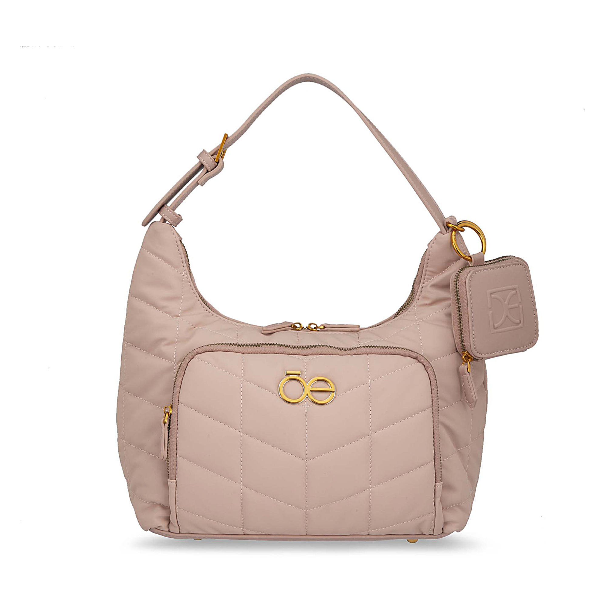 RBLCI24809ROS_1.jpg Bolsa Hobo Grande con Monedero color Rosa - Imagen 1