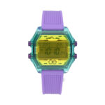 Reloj Cloe digital  colorido con toque retro, caja rectangular