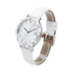 Reloj Cloe de piel genuina con caja en acero inoxidable y bisel de acetato con efecto mármol - Imagen 5