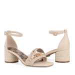 1CZV25998 CALZADO CLOE SANDALIA TACON BEIGE - Imagen 3