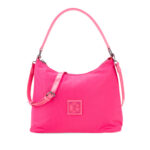 Bolsa Hobo Grande Textil color Rosa