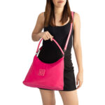 Bolsa Hobo Grande Textil color Rosa - Imagen 2