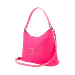 Bolsa Hobo Grande Textil color Rosa - Imagen 4