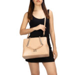 Bolsa Satchel Atemporal color Camel - Imagen 2
