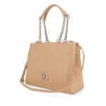 Bolsa Satchel Atemporal color Camel - Imagen 3