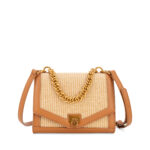 Bolsa Briefcase Chica con Mascada color Café