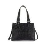 Bolsa Satchel Grande Charm de Monograma color Negro