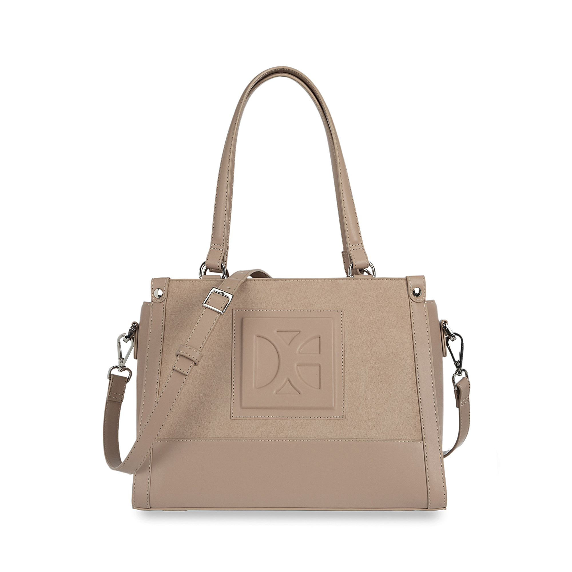 Bolsa Satchel Grande Atemporal color Nude