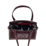 Bolsa Satchel Grande Atemporal color Rojo Tinto - Imagen 2