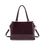 Bolsa Satchel Grande Atemporal color Rojo Tinto - Imagen 4