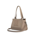 Bolsa Satchel Mediana Atemporal color Nude - Imagen 3