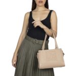 Bolsa Satchel Mediana Atemporal color Nude - Imagen 5