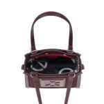 Bolsa Satchel Mediana Atemporal color Rojo Tinto - Imagen 2