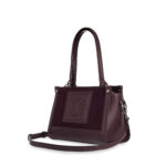 Bolsa Satchel Mediana Atemporal color Rojo Tinto - Imagen 3