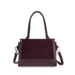 Bolsa Satchel Mediana Atemporal color Rojo Tinto - Imagen 4