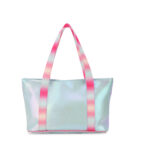 Bolsa Tote Mediana Acabado Iridiscente para Niña color Azul - Imagen 3