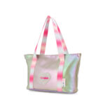 Bolsa Tote Mediana Acabado Iridiscente para Niña color Lila - Imagen 2