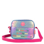 Bolsa Crossbody para Niña Acabado Iridiscente color Morado