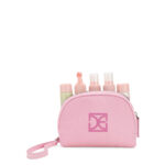 Cosmetiquera Cierre Sencillo Chica con Maneral color Rosa - Imagen 2