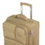 Maleta Chica de Cabina 20 plg Textil color Beige - Imagen 5