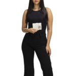 Cartera Porta Pasaporte Flap con Maneral color Blanco - Imagen 2