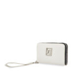 Cartera Grande Cierre Sencillo con Maneral color Blanco - Imagen 3