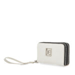 Cartera Grande Cierre Doble con Maneral color Blanco - Imagen 3